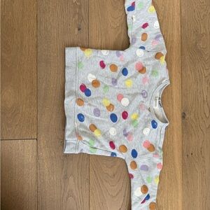 2 for $20 - Gymboree Baby Gray Sweater with Pink Accents